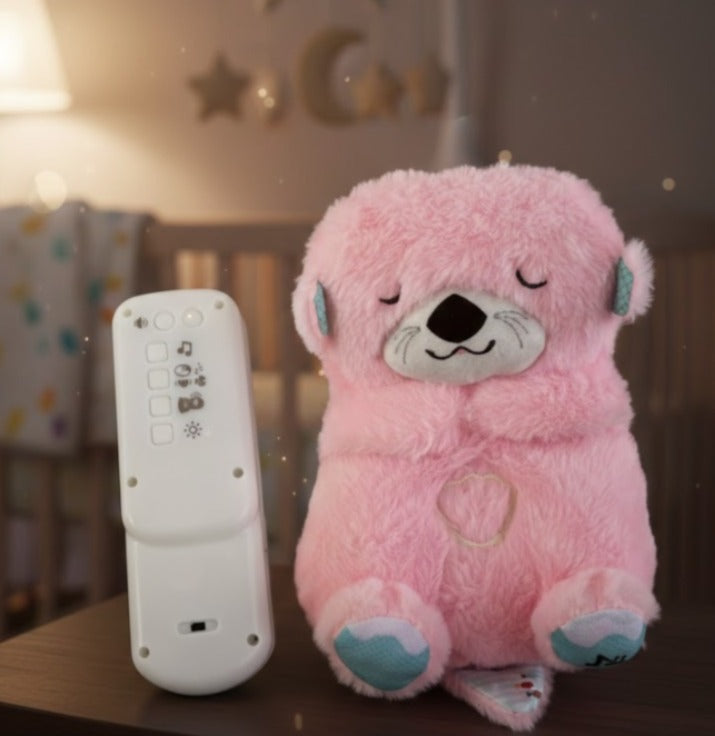 Nutrias que Respiran con Control Remoto - Peluche Relajante Musical
