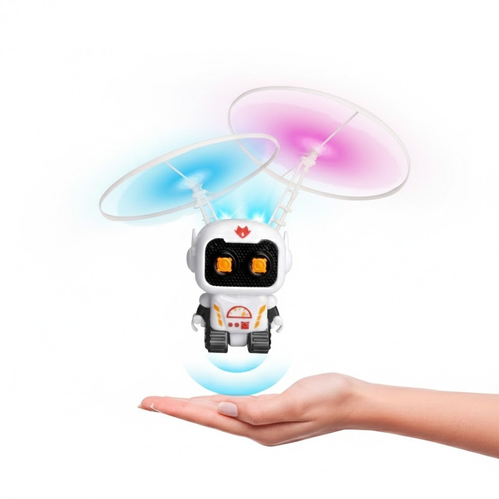 Robot Astronauta Volador con Sensor de Movimiento - Recargable USB Blanco