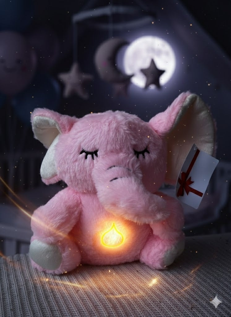Peluche Elefante que Respira con Sonido - Alivia la Ansiedad