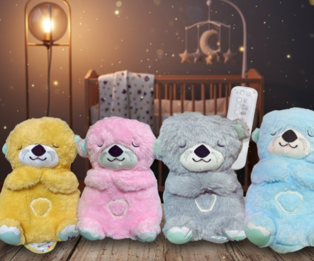 Nutrias que Respiran con Control Remoto - Peluche Relajante Musical